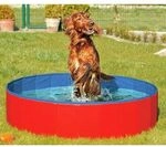 Karlie DOGGY POOL der Swimmingpool f&uuml;r Hunde - Rot-Blau - 160 cm