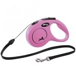 FLEXI Rollleine New CLASSIC Seil - 5m, bis 12kg - Pink