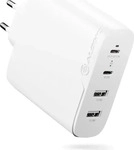 ALOGIC WCG4X100-EU, Alogic Rapid Power 100W 4-Port Fast GaN Charger +Cable 2m White