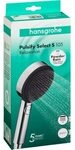 Hansgrohe Pulsify Select S chrom Handbrause 105 3jet Relaxation 24110000