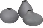 Nona Dekorative Vasen pewter 3 St.