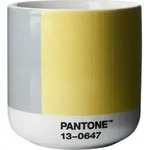 Pantone Thermobecher 190 ml grau-gelb