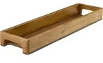 Serve Tablett 13 x 50 cm aus Holz