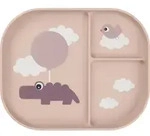 Foodie Happy Clouds Tellerchen rosa mit Trennf&auml;chern