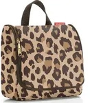 Toiletbag Kosmetiktasche, braun, Leopardenmuster