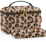 Beautycase Kosmetiktaschen im Leopardenmuster, braun, 2-teilig