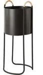 Maki Blumentopf auf St&auml;nder 55 cm, schwarz