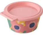Nora K&uuml;chenbeh&auml;lter 250 ml mit Blumenmuster rosa mit Deckel