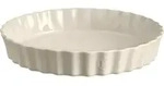 Emile Henry Tarteform tief 32 cm, Keramik, cremefarben