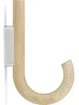 Gejst Wandhaken, 19 cm, helle Eiche, Chrom