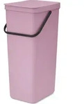 Sort & Go Abfalleimer 40 l, Rosa