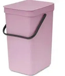 Sort & Go Abfalleimer 12 l, rosa