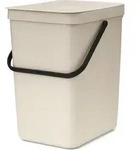 Sort & Go Abfalleimer 25 l, beige