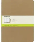 Moleskine Cahier Journals Blanko Notizb&uuml;cher XL sandfarbig 3 St.