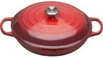 Gourmet Signature Topf 30 cm niedrig kirschrot