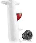 Wine Saver Wein-Vakuumpumpe mit Korken wei&szlig;
