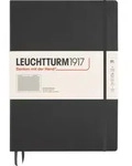 Leuchtturm 1917 Notizbuch A4+, kariert, Hardcover, 235 Seiten, 100 g/m2, schwarz