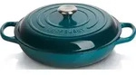 Gourmet Signature Topf 30 cm niedrig meerblau