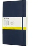 Moleskine Kariertes Notizbuch L 192 Seiten saphirblau weicher Einband