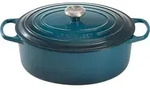 Signature Br&auml;ter 29 cm oval meerblau