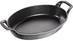 Staub Back- und Servierplatte 1 l oval Graphit