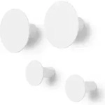Ponto Wandhaken lily white 4 St.