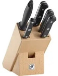 Gourmet 01 Messerblock mit 4 Messern und Sch&auml;rfer