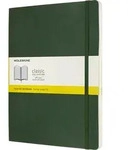 Moleskine Classic Kariertes Notizbuch XL 192 Seiten Waldgr&uuml;n weicher Einband