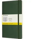 Moleskine Kariertes Notizbuch L 192 Seiten Waldgr&uuml;n weicher Einband