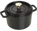 La Cocotte Topf 1,2 l schwarz aus Gusseisen gefertigt