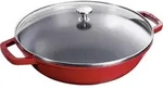 Staub Wok 30 cm rot mit Deckel