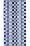 Unique Handtuch 50 x 100 cm Schachbrett saphirblau