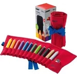 3plus Buntstifte Set mit Spitzer, rot, 12 St.