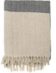 Bloomingville Decke 130 x 160 cm grau