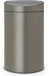Touch Bin New Recycle M&uuml;lleimer 10 + 23 l platinfarbig