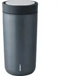 To-Go Click Thermobecher 400 ml Blau metallisch aus doppelschichtigem Stahl