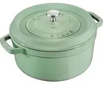 La Cocotte Topf 2,2 l mintgr&uuml;n aus Gusseisen gefertigt