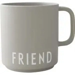 Favourite Friend Becher mit Henkel grau
