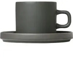 Pilar Becher 200 ml agave green mit Untersetzer 2 St.