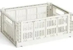 Hay Colour Crate Aufbewahrungskorb M ged&auml;mpftes Wei&szlig;