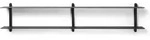 Nivo C Wandregal 25 cm schwarze Esche