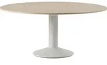 Midst Tisch 160 cm rund helle Eiche auf grauem Bein