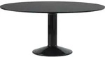 Midst Tisch 160 cm rund schwarz Linoleum