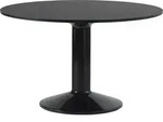 Midst Tisch 120 cm rund schwarz Linoleum