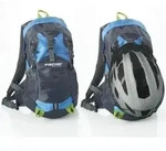 FISCHER Fahrrad- Rucksack mit Helmnetz blau