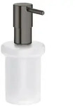 GROHE Seifenspender Essentials Hard Graphite Metall, Glas G40394A01