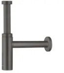 Hansgrohe Flowstar Siphon f&uuml;r Waschbecken 7,2 cm Geb&uuml;rsteter schwarzer Chrom