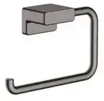 Hansgrohe Toilettenpapierhalter AddStoris Geb&uuml;rstetes Schwarzchrom Metall...