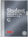 BRUNNEN 10-67 142, BRUNNEN Collegebl&ouml;cke Student Premium kariert DIN A4 Innenrand, 5