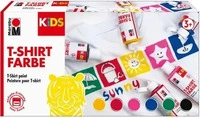Marabu KiDS Stoffmalfarben farbsortiert 6 x 80,0 ml, 6 St.
